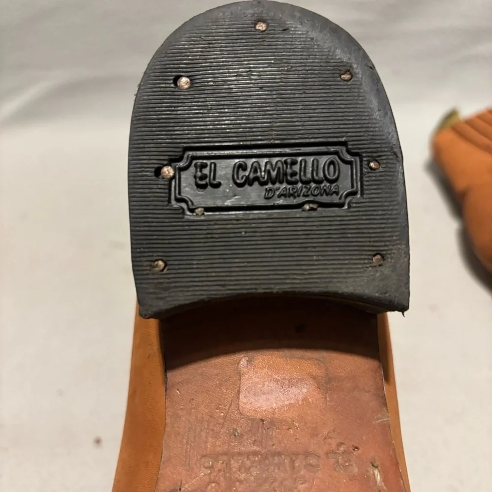 El Camello Botines Tan Nobuck Chelsea Ankle Boots Suede approx. size 7-8